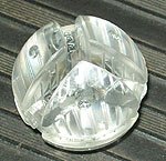 sphère-vitrine à 120°, épaisseur glace 4 mm, cristal