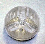 sphère-vitrine à 120°, demi-sphère, épaisseur glace 4 mm, cristal