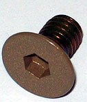 screws M6, 90° countersunk, length 10 mm, bronze brass