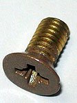 Schrauben M6 mit gefrästem Kopf (90°), Länge 12 mm, bronze