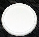 self-adhesive finger pull tabs  round     white