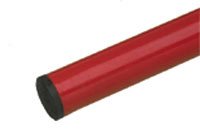 Rohr außen 25 mm, Dicke 1,2 mm, ausherkömmliche Qualität, Stahl rot x 3 m