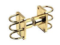 claws, upper and lower, for Marshal's Baton doorknob, polished brass