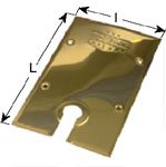cover for Sevax-TS, polished brass