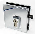 lock, high security corner, various key numbers, with cylinder protection. ELITE range, chromed