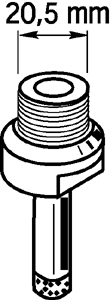 Bohrer mit Diamantbeschichtung, Qualität «NORMAL», Durchmesser 22 mm