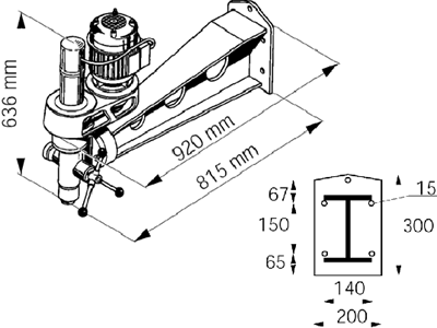 Bohrmaschine - Wandsockel