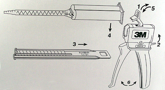 Zwei-Komponenten 3M Acryl-Kleber,  durchsichtig, schnellhärtend für durchsichtigen Kunststoff (Polycarbonat, Plexiglas,?) und Glas, 50 ml