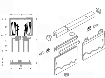 screws F90/M4 for metal, length 8, T6, nickel plated brass