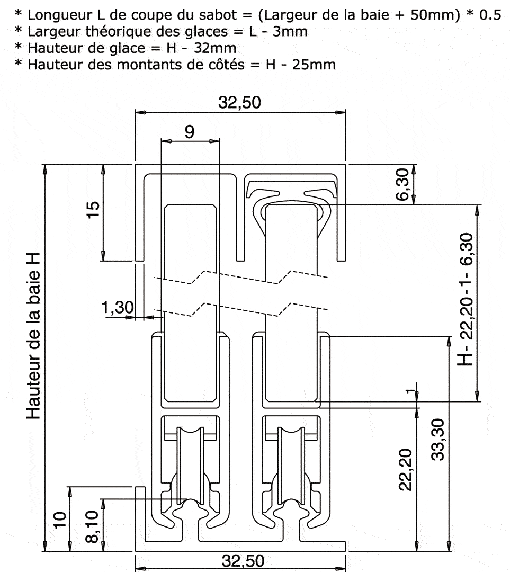 floor/ceiling lock system Adlock(on request
