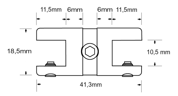 rule, laminate, section 80 mm X 4, length 150 cm