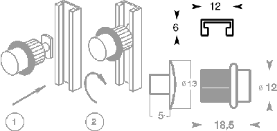 lock, A.S., double door chromed zamack, same key number