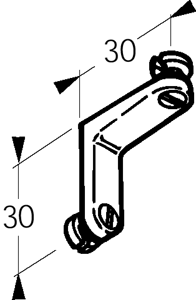 fixation ADSLIDE verre/rail, inox brossé