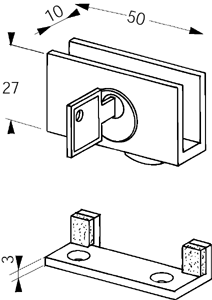 tirettes à onglet, rondes, argent