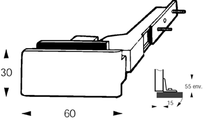 upper slide 4,20 m natural anodized x 1 SECURITRACK