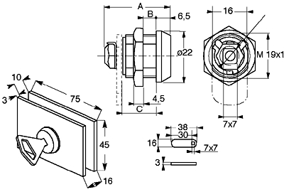 tirettes à onglet, rondes, argent