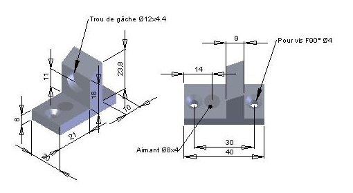 tirettes à onglet, rondes, argent