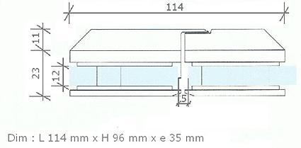 ausziehbare Versteifung adroll quadratisch 20x20 0,7m-1,4m Aluminium Kupfer