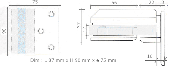 roller track SECURITRACK complete kit 1.45m  anodized aluminium gilded