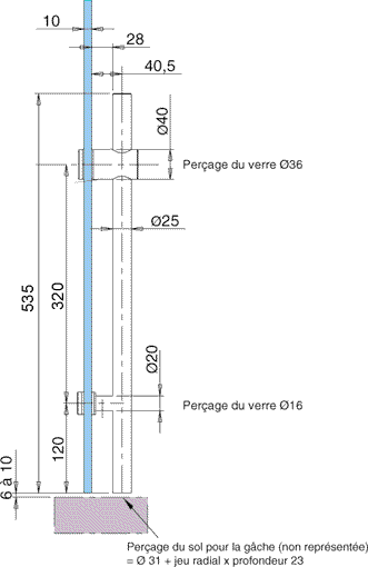 hinges, Economy range, 54 x 26 mm, 2 zamak faces, chromed