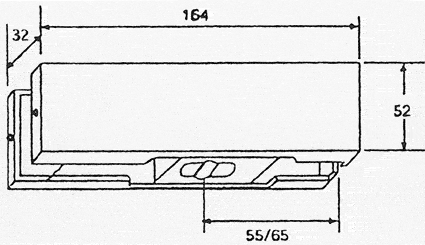 Dichtung A.S. für glas 12 mm oder  Verbundgl    Schwarz