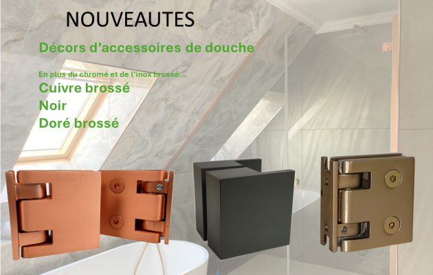 nouveaux décors d’accessoires de douche