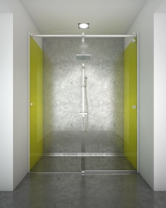 CABINE EN NICHE avec porte coulissante